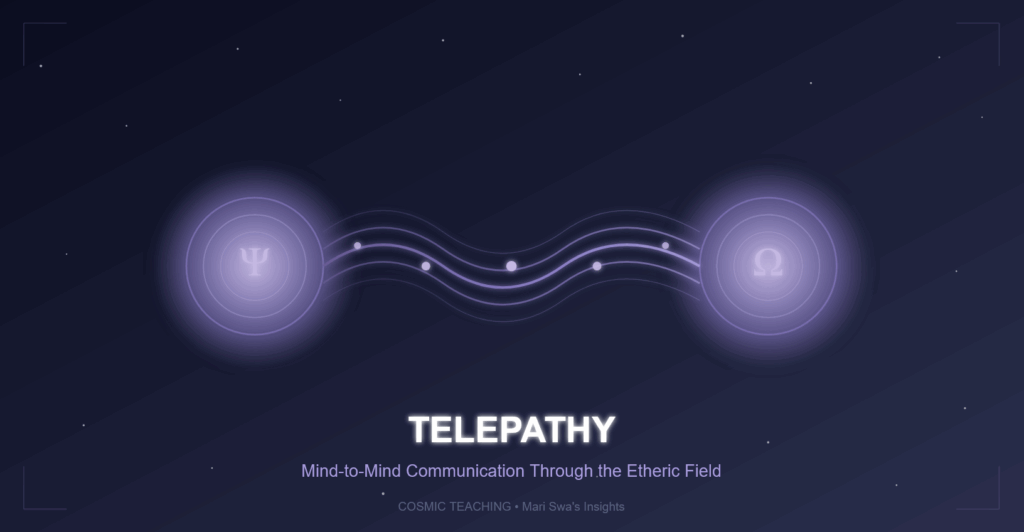 what is telepathy - etheric field connection illustration