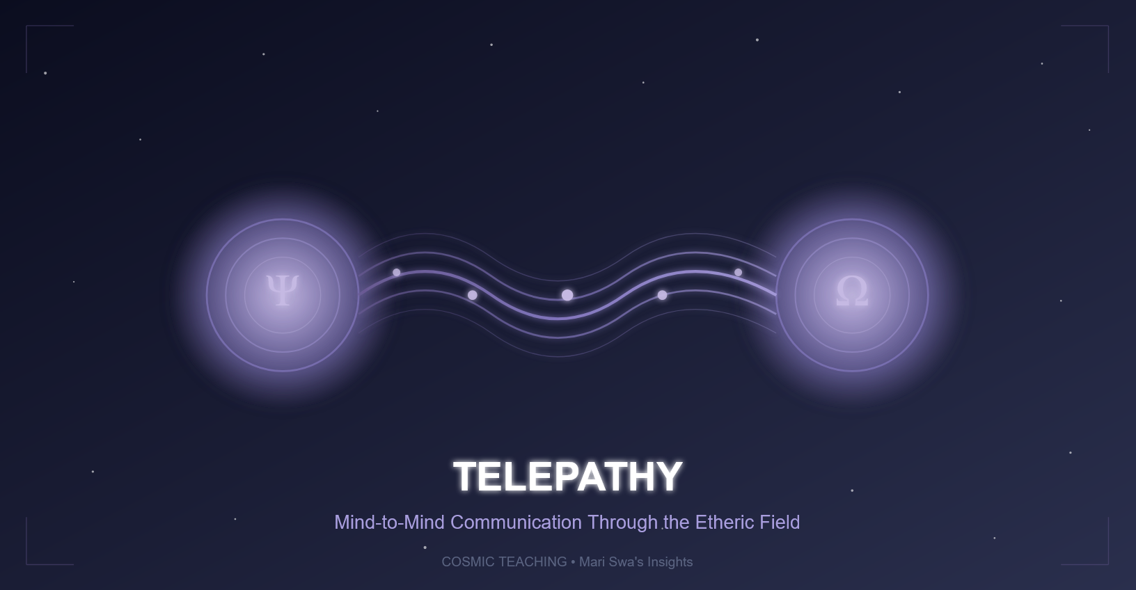 what is telepathy - etheric field connection illustration