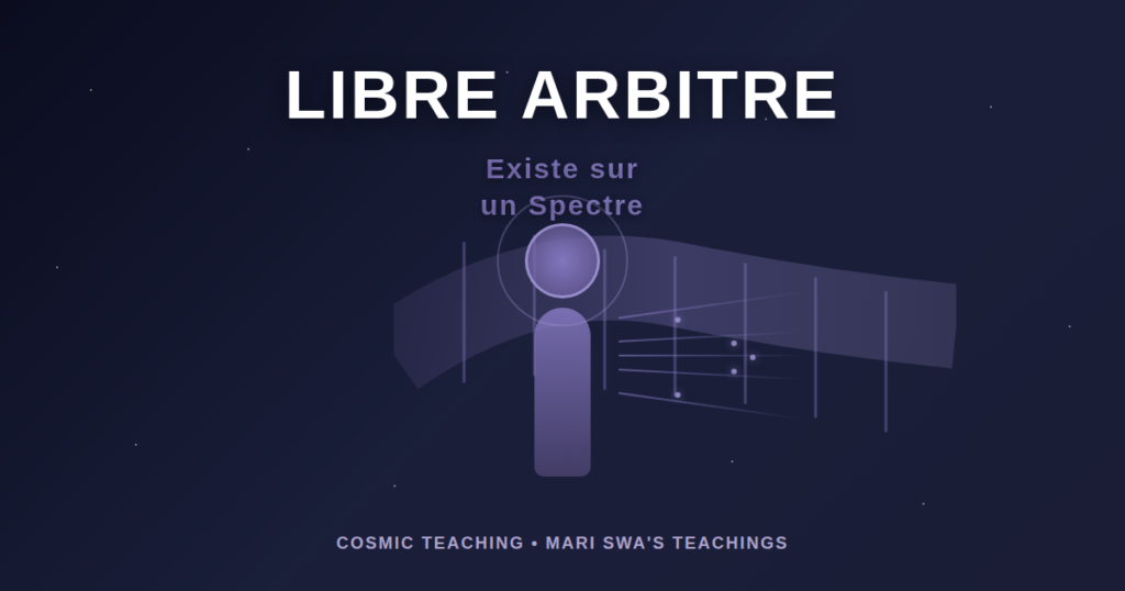 Spectre libre arbitre niveau conscience enseignements Mari Swa