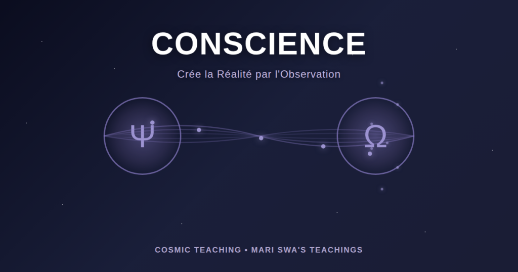 La conscience crée la réalité par l'observation - Enseignements cosmiques de Mari Swa montrant orbes connectés à travers le champ éthérique
